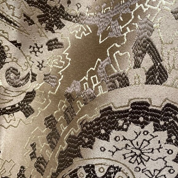 MARTHA STEWART Pillow Shams Set of 2 Standard Size Beige Paisley Pillowcases - Picture 5 of 11